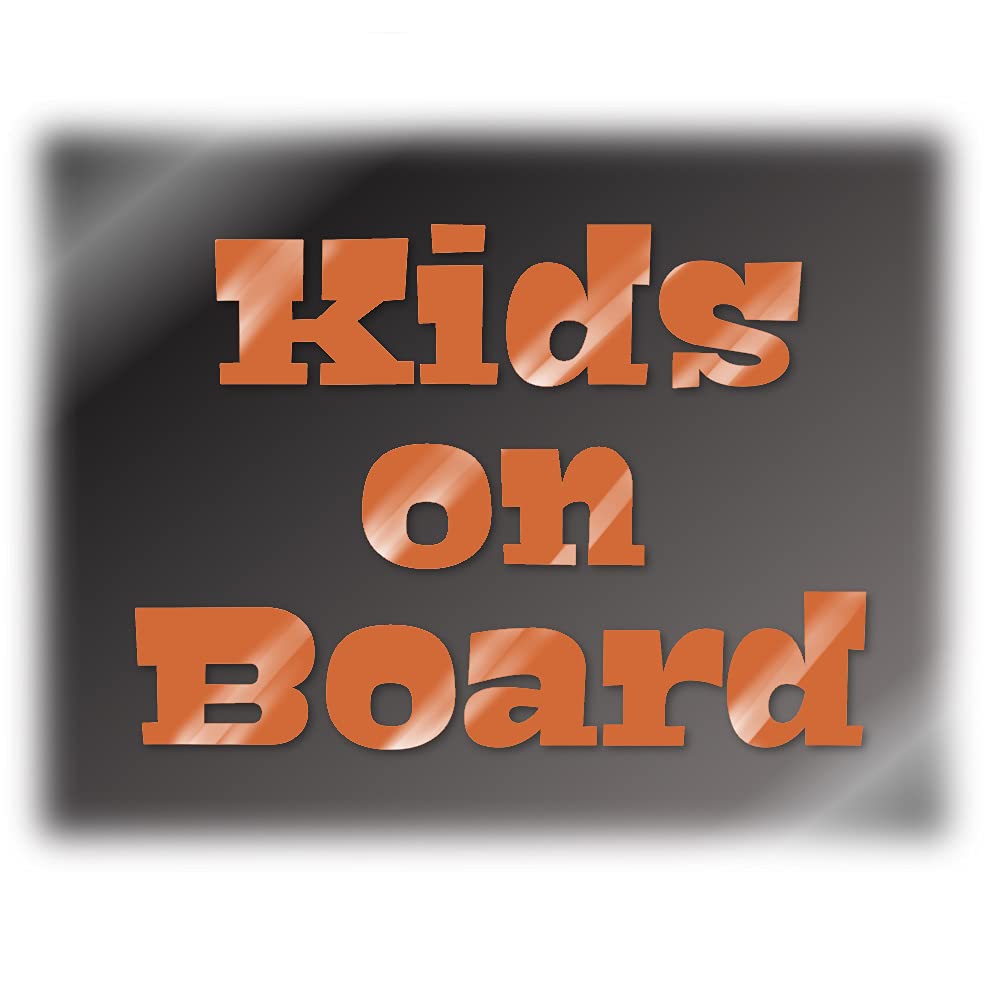 Kids on Board Letter Cutting Sticker Decal for Illustration of Kids