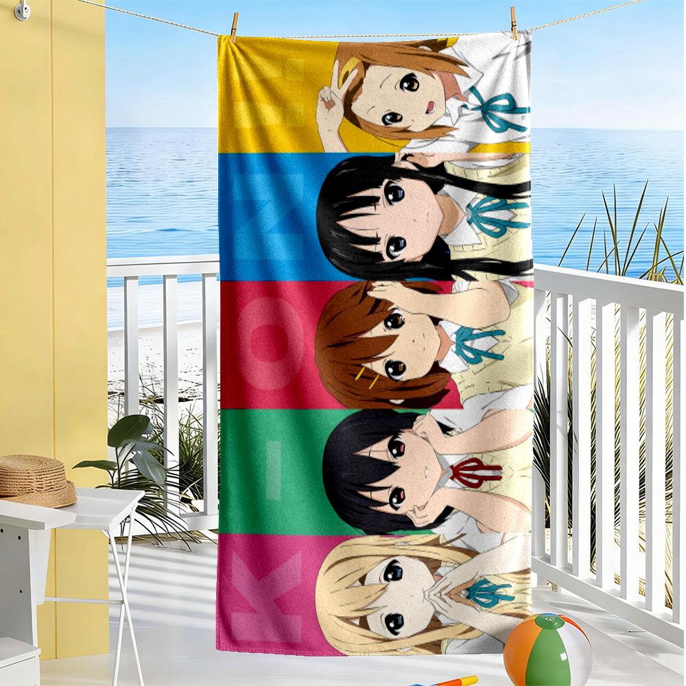 Anime Characters Parade Beach Towel Super Soft & Absorbent Comfortable Lightweight