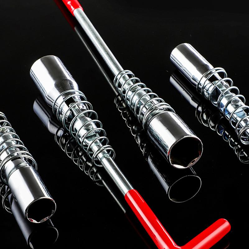 Spark Plug Removal Tool T-Handle Spark Plug Wrench Non-Slip Handle Alloy Replacement Remover Engine Equipment For Vehicle Car