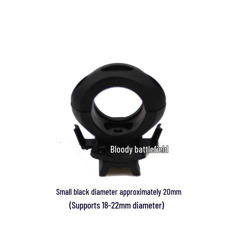 Helmet-Compatible Flashlight Mount for Cycling Rails