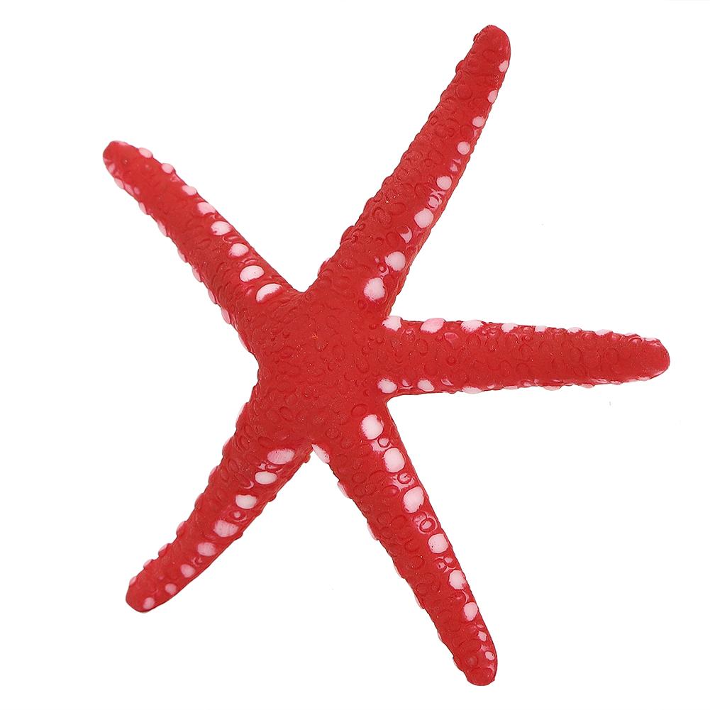 Akvarijní rybí nádrž Bezpečný plast Svítící Simulační Hvězdice Krajinná Dekoracečervená