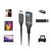 Fast Speed USB Type C OTG Adapter With Nylon Braided Cord Supports 10Gbps Transmission 5V3A Fast Charging