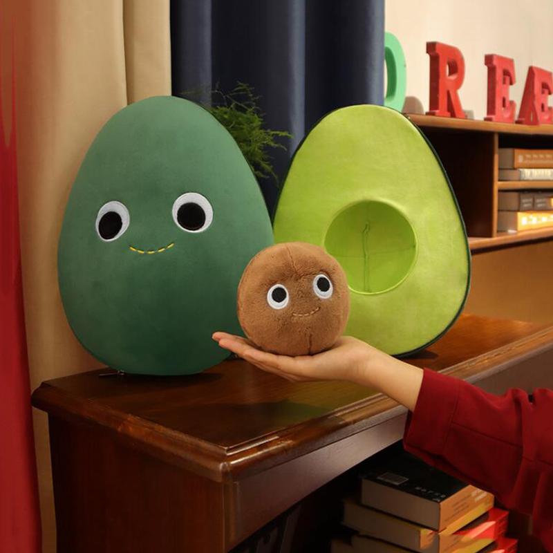 30cm Lovely Avocado Stuffed Plush Toys Filled Comfort Doll Kids Soft Sofa Cushion Cartoon Fruit Pillow Girls Boys Children Gifts