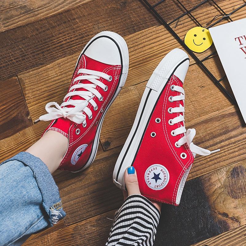 High-top Canvas Shoes Women's 2025 Spring and Autumn New Student Korean Version Ulzzang Tide Harajuku Retro Ins Board Shoes