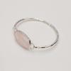 Rose Quartz Gemstone : 925 Sterling Silver Handmade Gemstone Bracelet Jewelry
