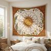 Mystical Zodiac Sun Moon Throw Blanket Aesthetic Astrology Tapestry Bohemian Wall Decor Vintage Bedspread Couch Cover