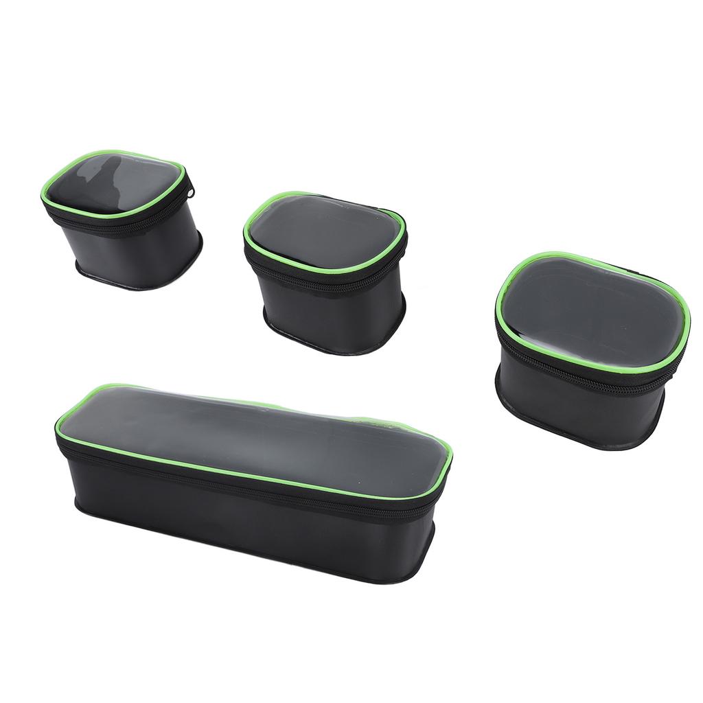 5Pcs Thickened EVA Fishing Tool Pouch Waterproof Fishing Tackle Box Wear Resistant Large Capacity Lightweight Storage