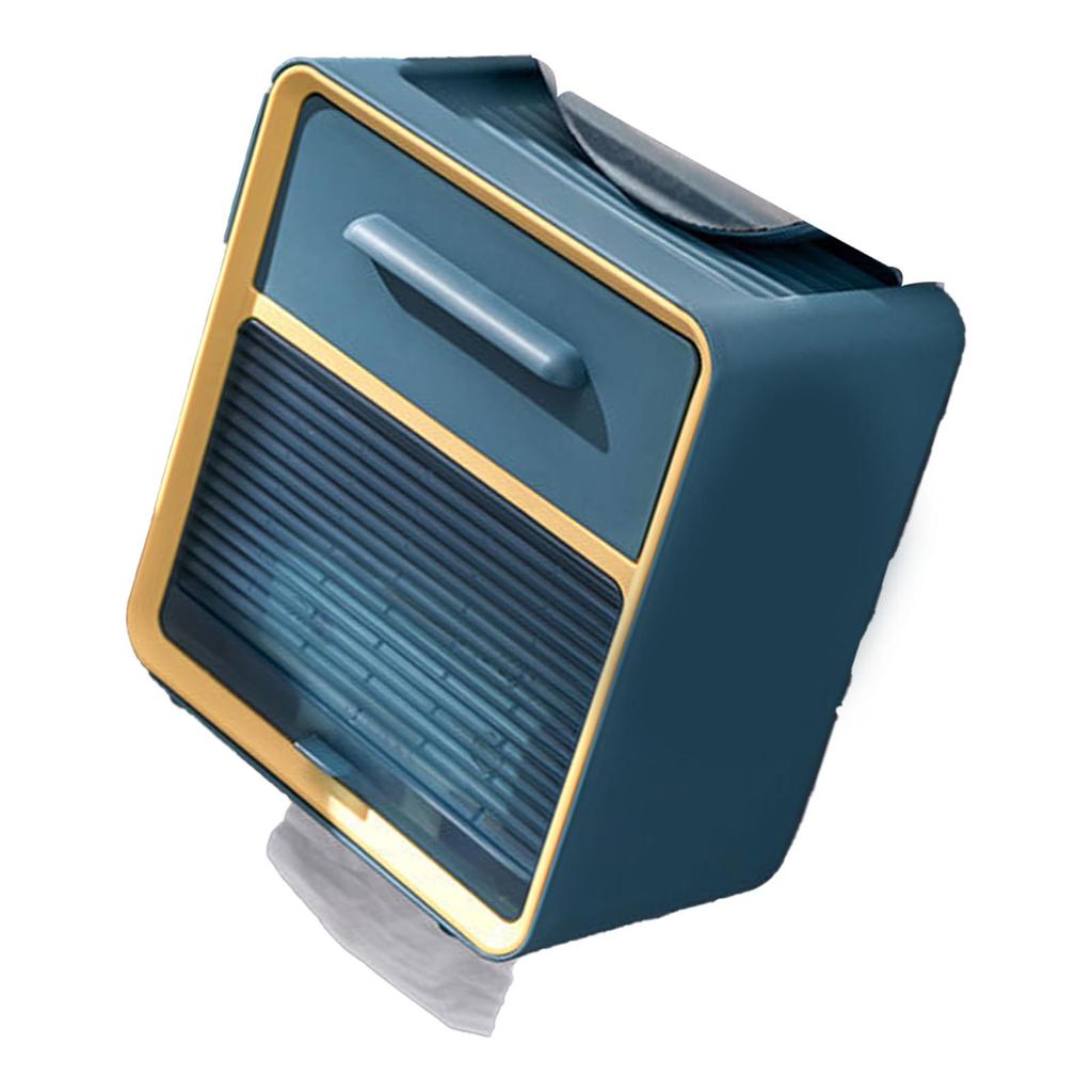 Toilettenpapier Aufbewahrungsbox Modern Schlichter Stil Doppelschichtig Stanzfrei Wandmontiert Taschentuchbox für Badezimmer