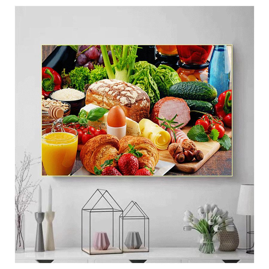 Dipinto su tela Cuadros Scandinavo Poster e stampe Arte della parete Immagine di cibo Soggiorno Cereali Spezie Cucchiaio Peperoni Cucina