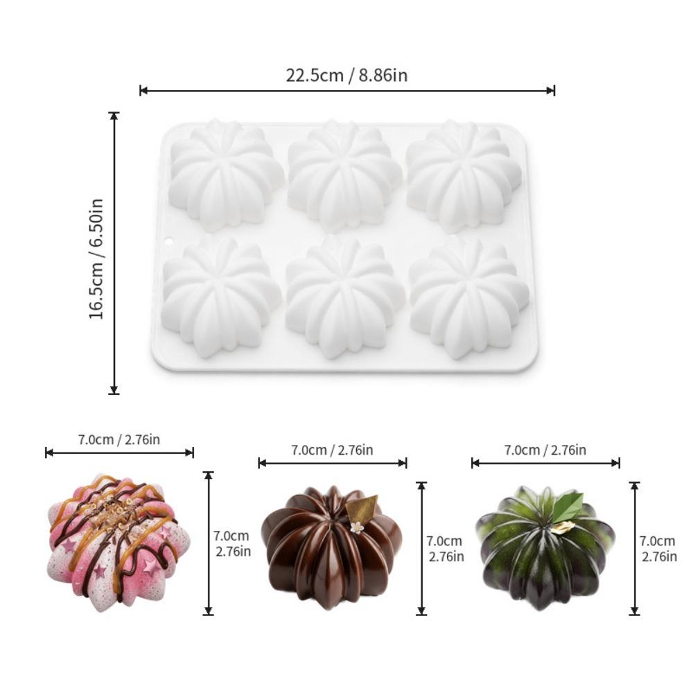 Heat-Resistant Chocolate Dessert Mold Food-Grade Silicone Baking Cake Molds  Pastry Making белый