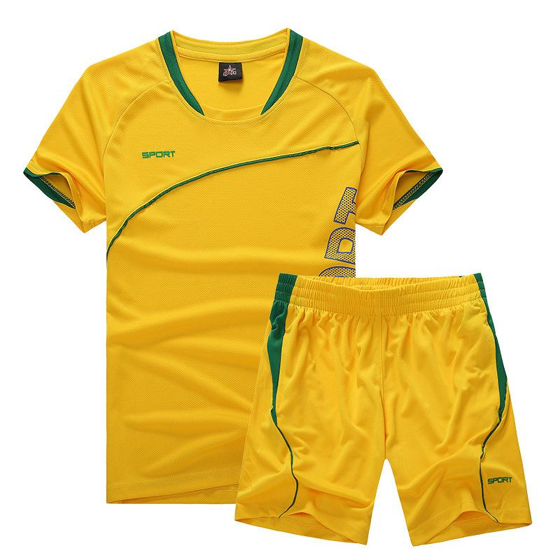 Ensemble Sport d'Été pour Homme T-shirt Respirant à Séchage Rapide et Short Ensemble Deux Pièces