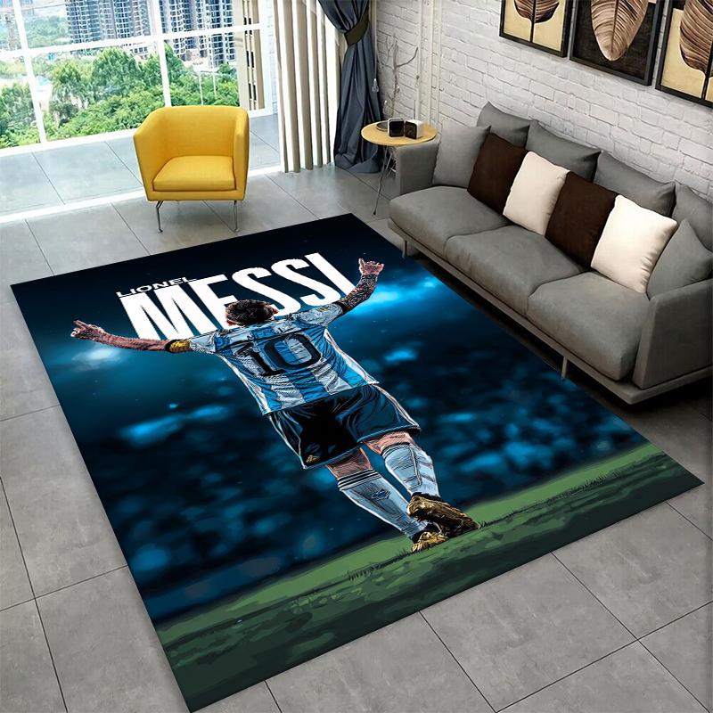 

Goat M-Messi Football Sport Carpet Rug for Playroom Bedroom Living Room Sofa Home Decor,kid Game Area Rug Non-slip Floor Mat 40x60cm