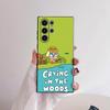 Cute C-Crybaby Doll Phone Case For Samsung Galaxy S25 S24 S22 S23 Ultra S21 S20 Plus 5G Frosted Non-Slip Full Cover Soft Case