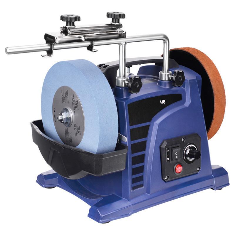 Low-speed Household Water-cooled Knife Sharpener Small Electric Desktop Grinding Wheel Machine Blue