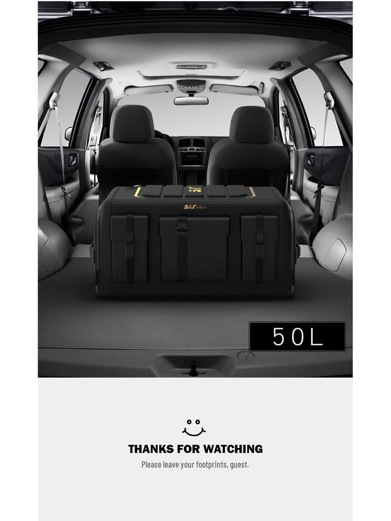 Multifunctional Folding Car Trunk Organizer, 1680D Oxford Cloth