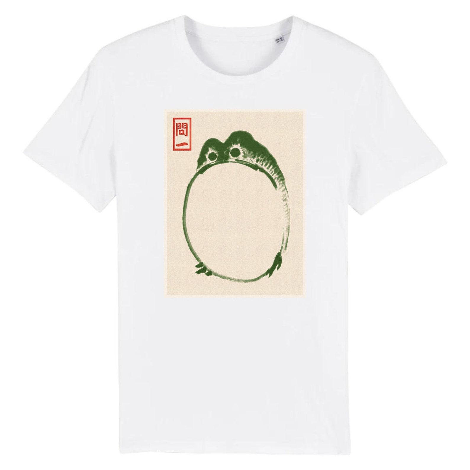 Matsumoto Hoji Fat Sad Frog T-Shirt Vintage Japanese Woodblock Art S