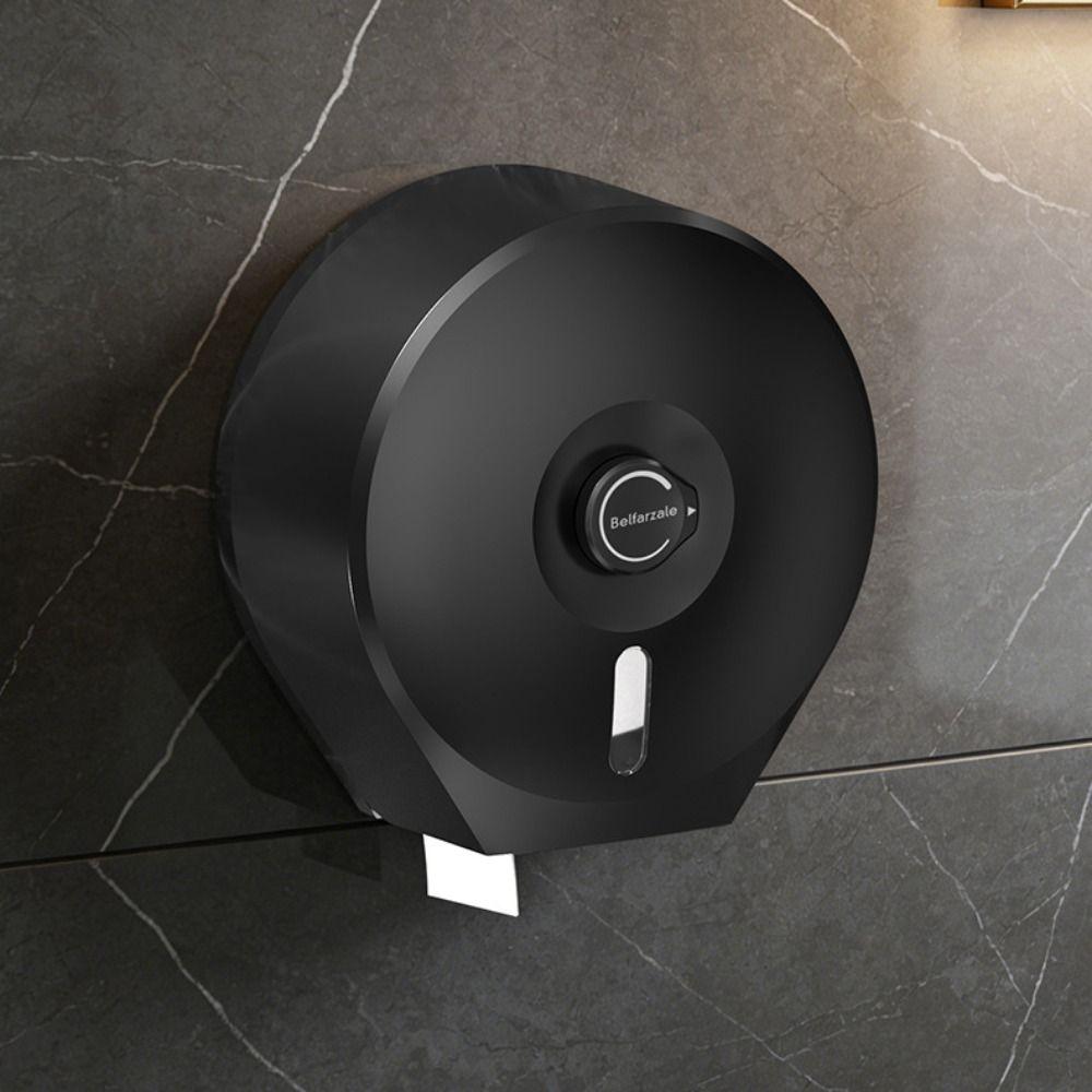 Wall Mounted Large Roll Paper Holder No Punching Toilet Paper Dispenser Hotel Room