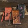 Retro Embossed Polished Wallet Genuine Leather Women's Zero Long Mobile Phone Zipper Bag Clutch