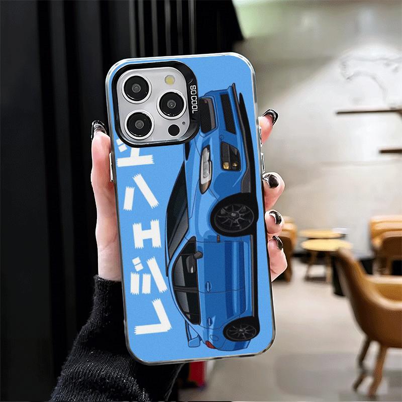 JDM Tokyo Drift Sports Car Soft Phone Case for iPhone 15 16 17 Pro Max 17Air 16E 14 Plus 13 12 Mini Shockproof Cover Back Shell