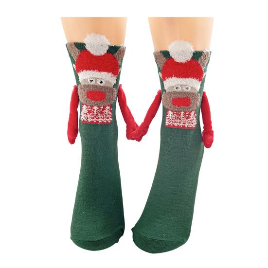 Magnetic Holding Hands Socks Novelty Funny Christmas Holding Hands Socks Xmas Stocking Stuffer Gag