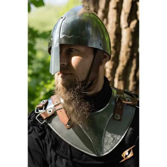 Norman Nasal Helmet Medieval Viking Knight Armor Wearable Steel Helmet Handmade Reenactment LARP Costume Gift