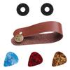 Guitar Strap Holder Button Safe Lock Guitar Neck Strap Button Leather Headstock Adapter Tie for Ukulele Bass Guitar