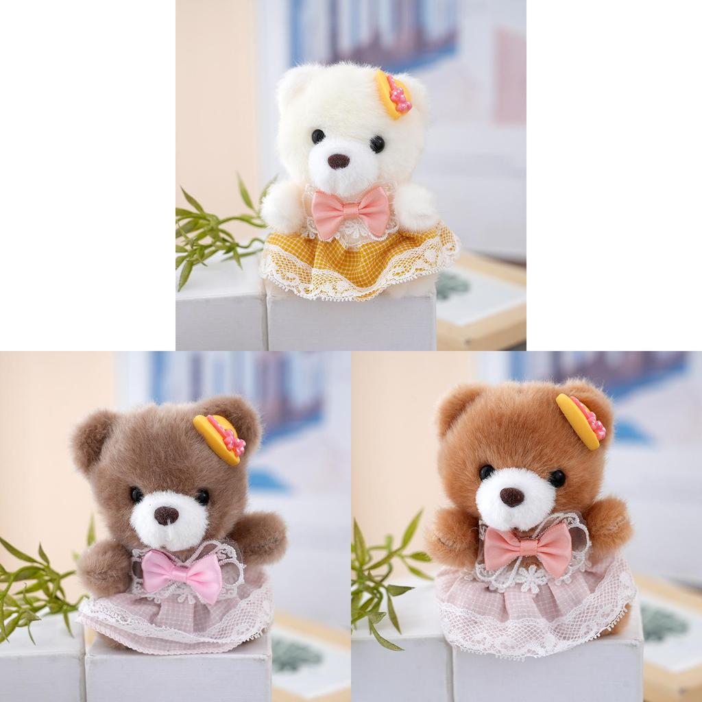 Plush Bear Keychain With Cute Bowtie For Kids And Teens Gift