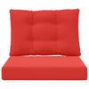 Outdoor Sofa Cushions 2 Pcs Red Polyester