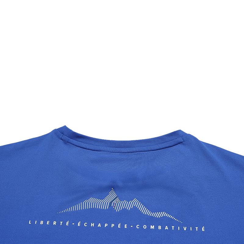 FILA Urban Explore Fashion Simple Sports Training Outdoor Versatile Comfortable Short Sleeve T-Shirt Women Tops Earl-Blue A11W618102FBU