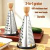 3-in-1 Ginger Grater: Multi-Spec Stainless Steel Kitchen Shredding Blade, No Knife Needed.