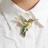 4 Pezzi Spilla Multifunzione in Metallo a Forma di Colibrì per Abiti Borse Cappelli Con Accessorio Colorato Vivace Gioielli da Donna