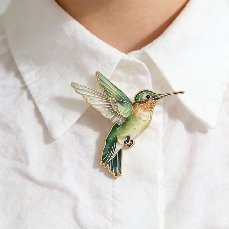 4 Pezzi Spilla Multifunzione in Metallo a Forma di Colibrì per Abiti Borse Cappelli Con Accessorio Colorato Vivace Gioielli da Donna