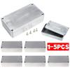 1-5PCS 1590B Guitar Effects Enclosure with Screws Aluminum Effects Pedal Enclosure Replacement Durable Musical Instrument Kit