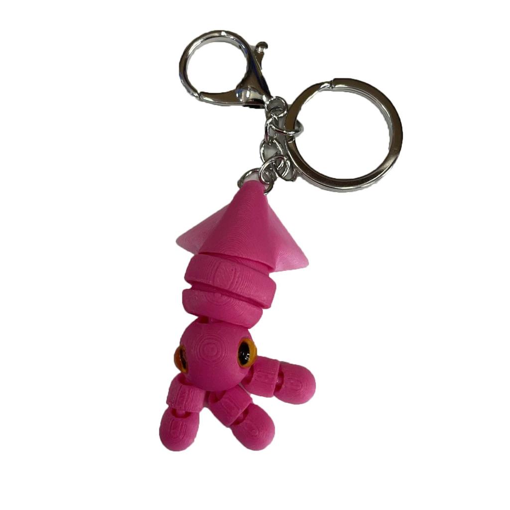 3D Printed Cute Three-dimensional Keychain Schoolbag Small Pendant Gift Small Ornament