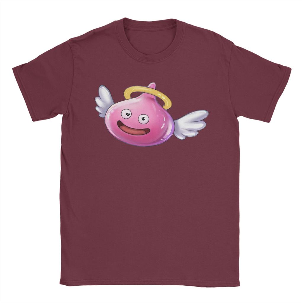 Angel Slime Anime Game Dragon Quest Unisex's T Shirts  Unique Tee Shirt Short Sleeve Round Neck T-Shirts 100% Cotton Adult Clothes