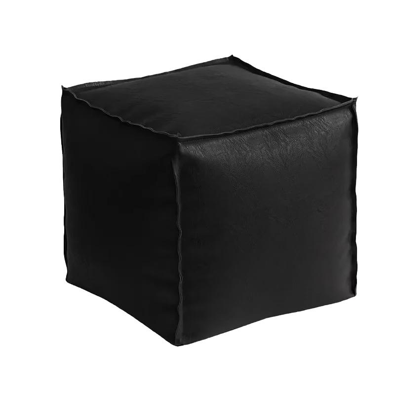 

Light Luxury Leather Mat Tatami Floor Storage Seat Cushion Living Room Household PU Leather Seat Cushion Old Clothes Storage Bag 1 PCS чёрный
