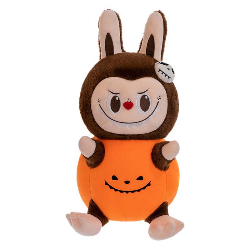 Rabbit Transforms Into Pumpkin Halloween Plush Toy Doll Rag Dolls for Boys and Girls Birthday Gifts
