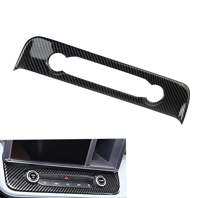 Carbon Fiber Style Interior Mouldings For Ford Maverick - ABS Inner Door Armrest Window Lift Button Cover Trim