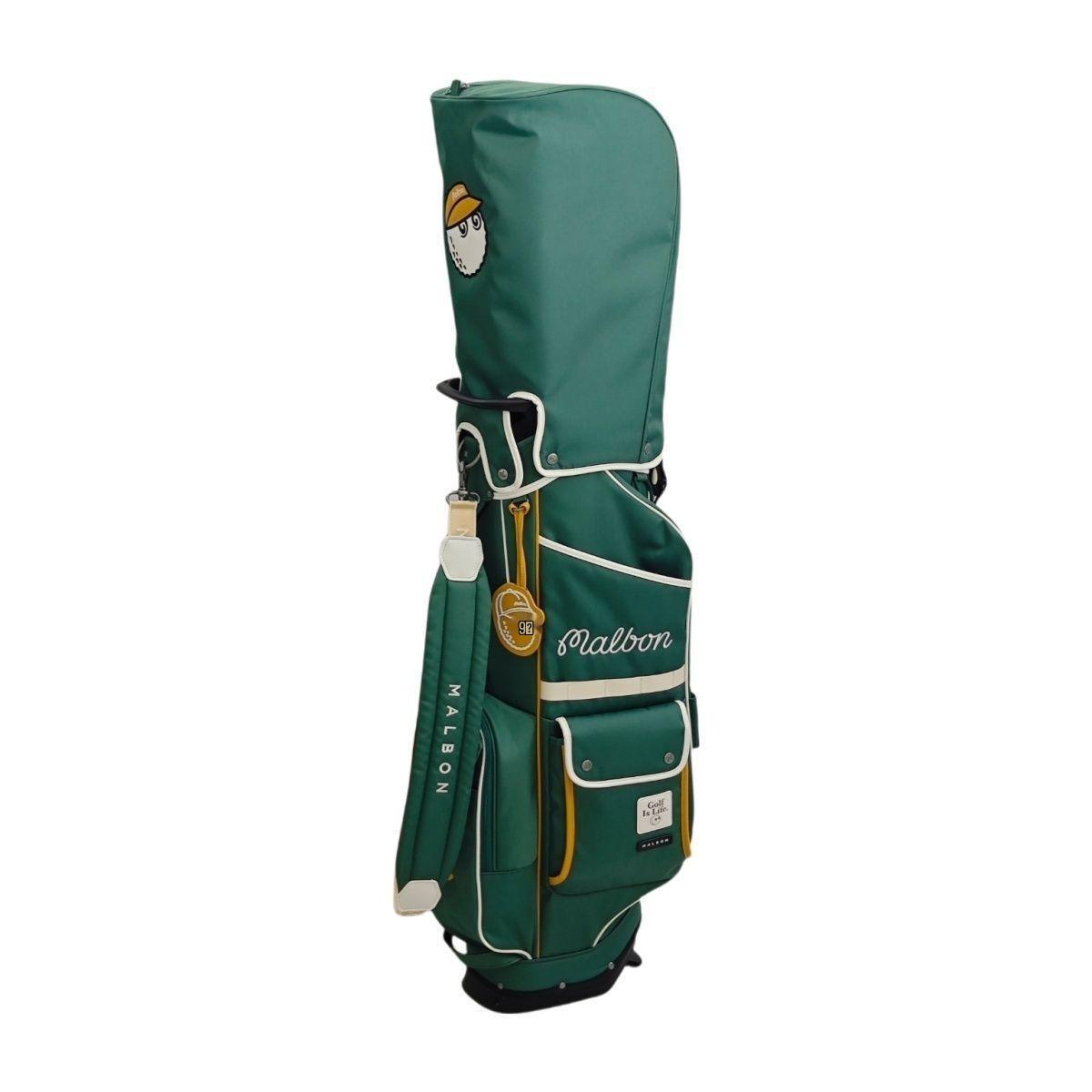Korean Malbon Golf Waterproof Lightweight Stand Bag - Unisex, Large Capacity, Portable Club Bag зелёный