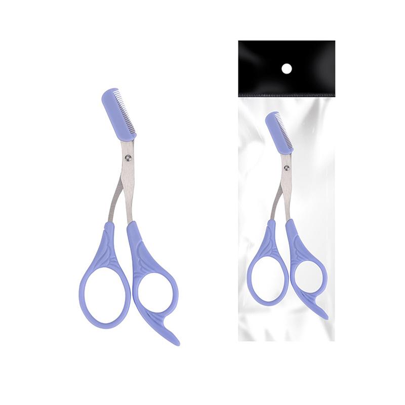 Forbici per sopracciglia Trimmer Prodotti di bellezza per donne Forbici per sopracciglia con pettine Strumenti per trucco in acciaio inossidabile Forbici di bellezza