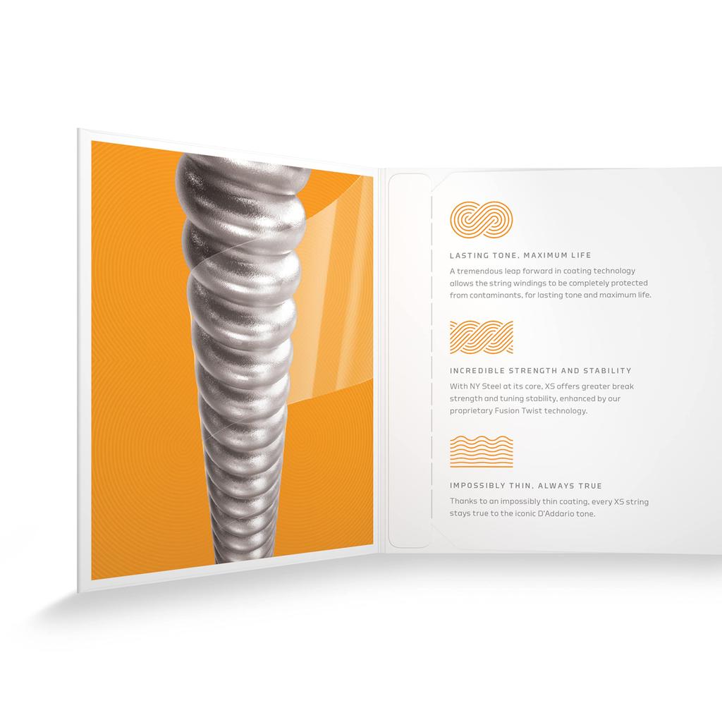 XS Coated Nickel Electric Guitar Regular XSE1046 D'Addario Strings, Light, .010-.046,