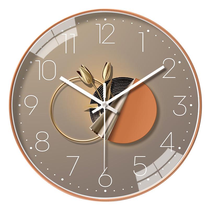 

12-дюймовые 30 см современные простые часы настенные часы гостиная дом бесшумные часы персонализированные декоративные кварцевые часы 12 inch 3019 gold frame white needle