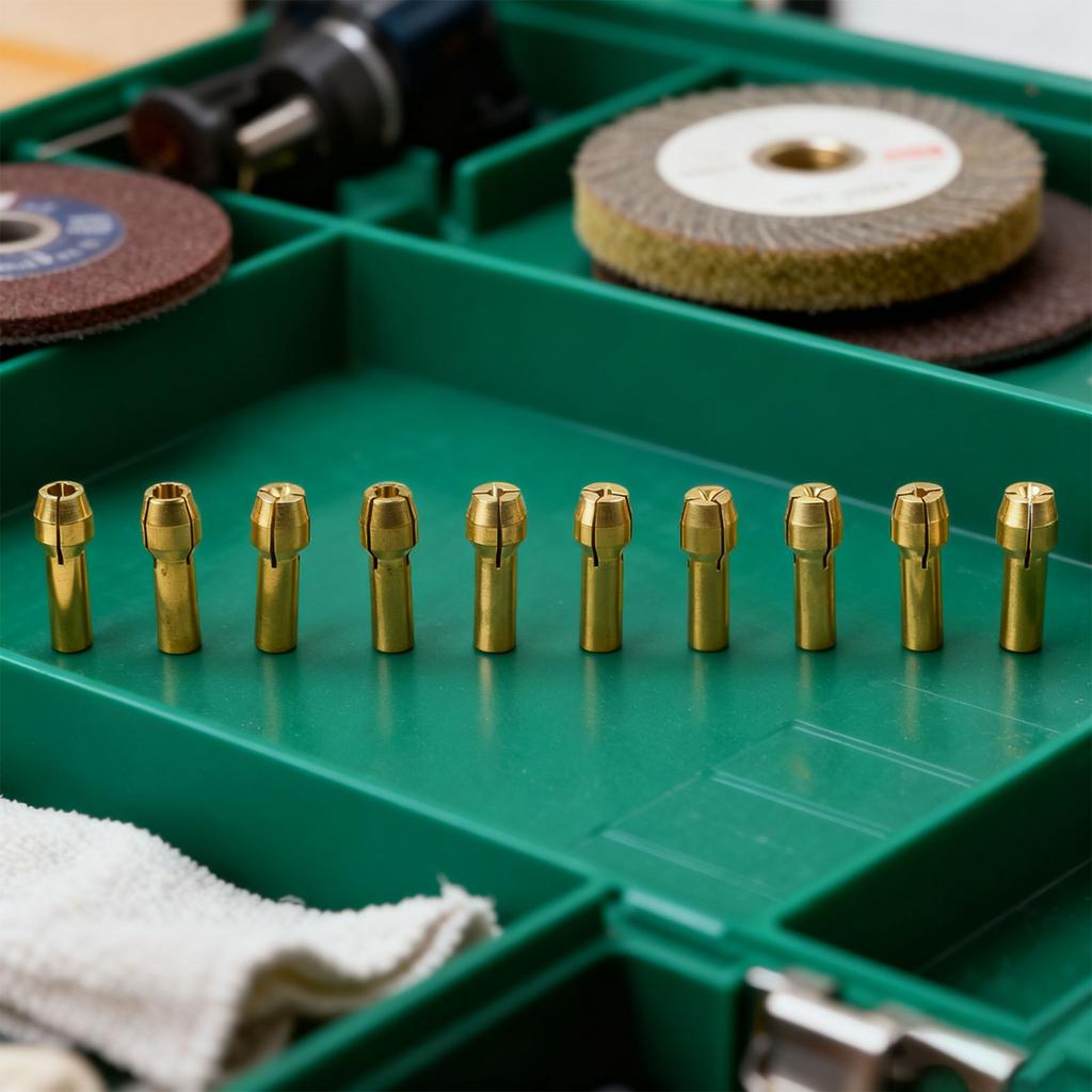 10 piezas para portabrocas de mini taladro 4.2/4.8mm Pinza de cobre para uso en herramientas rotativas
