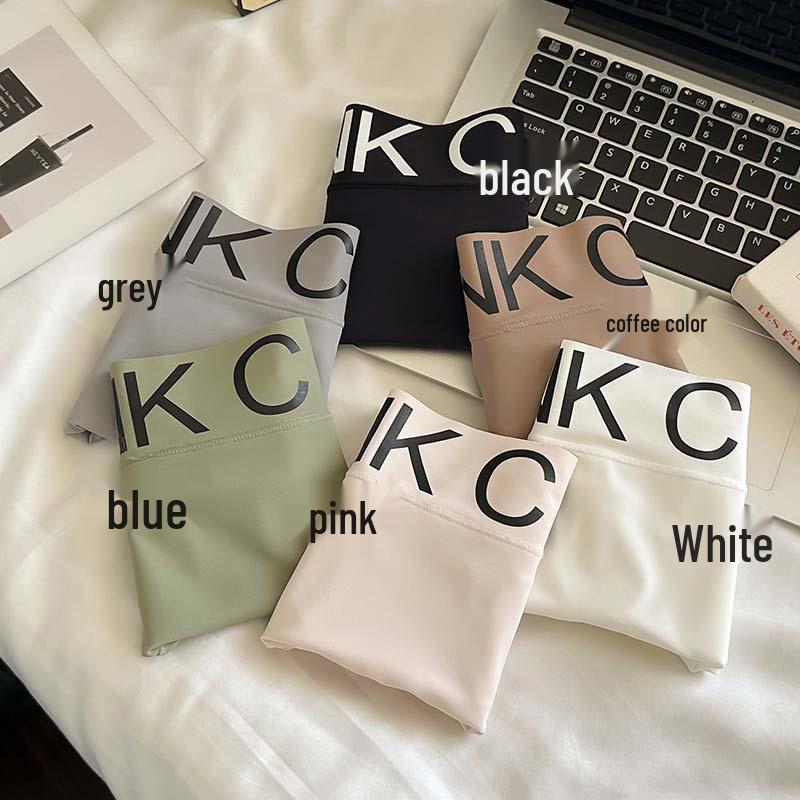 2025 Seamless Ice Silk Cotton Boxer Briefs: Breathable, Mid-Waist with Extended Crotch, Simple Design for Girls