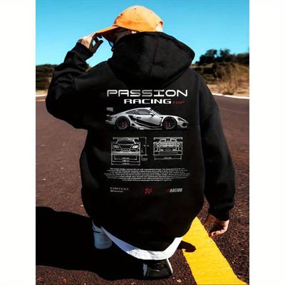 Reuniones y Compras de Invierno, Forrado de Felpa y Elegante, Sudadera con Capucha para Hombre