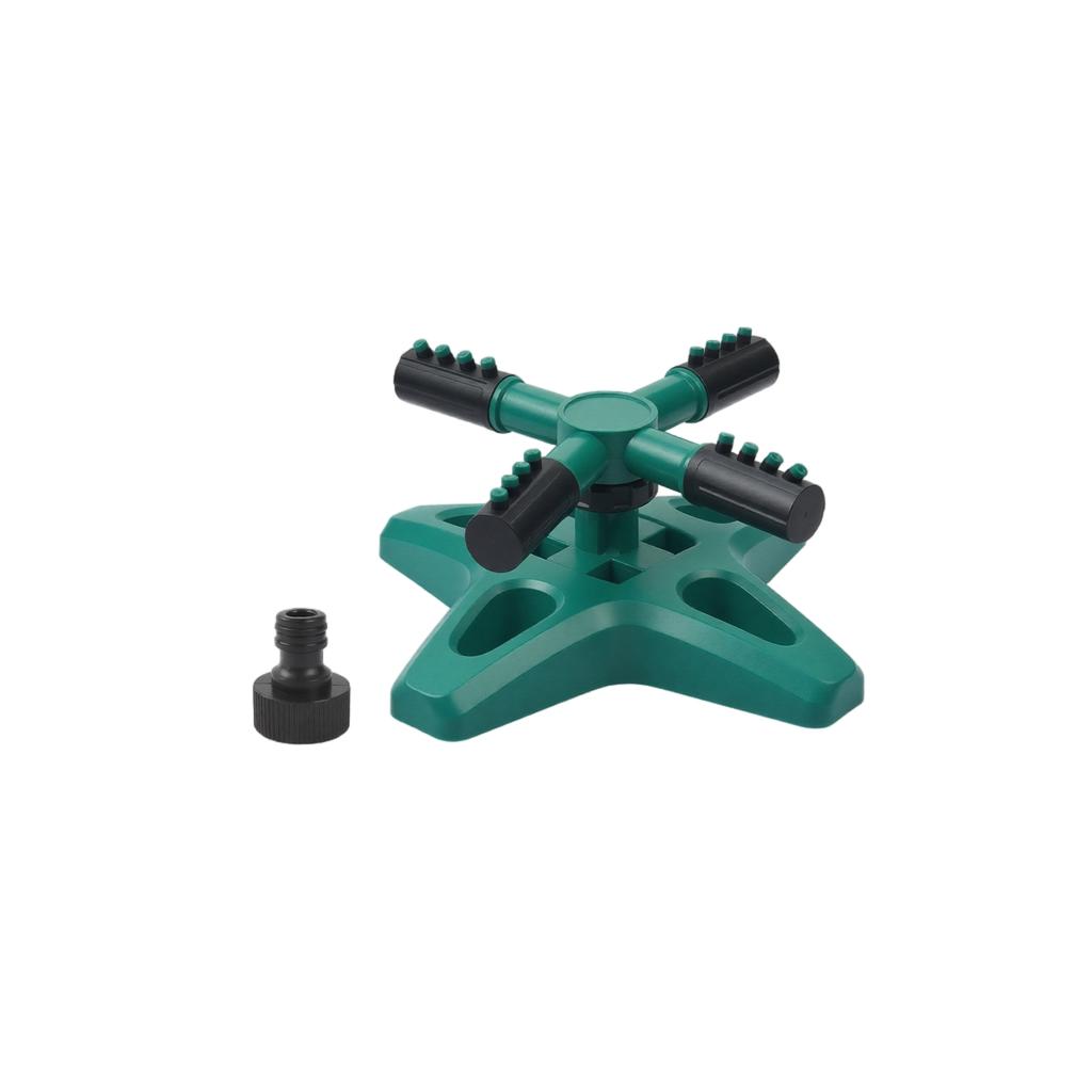 360 Degree Automatic Rotating Lawn Sprinkler Garden Watering System Adjustable Spray Pattern Durable Base for Outdoor Lawn and Garden Irrigation