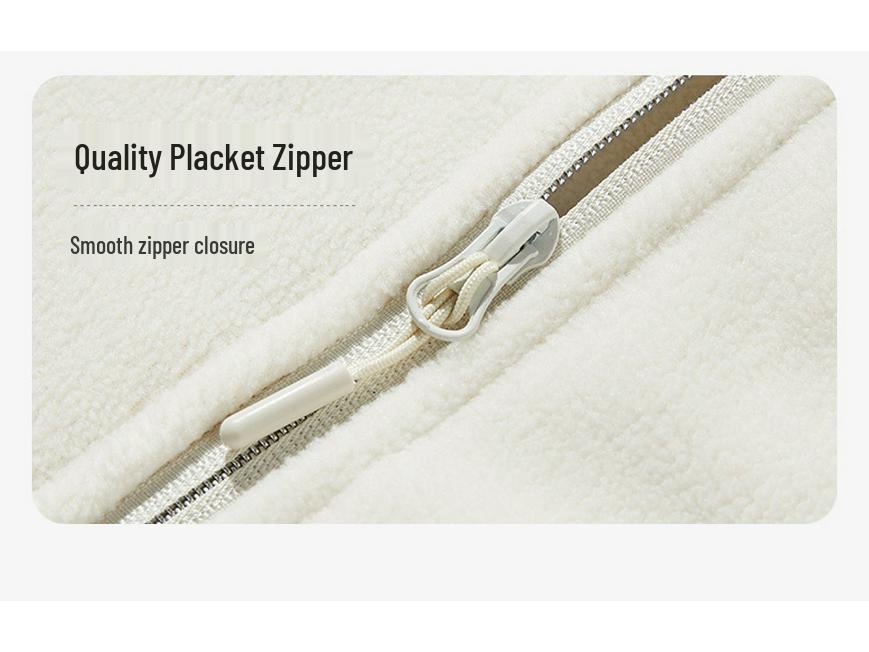 Unisex Windproof Fleece Pullover Jacket: Thick, Warm, and Insulated for Autumn and Winter Sports