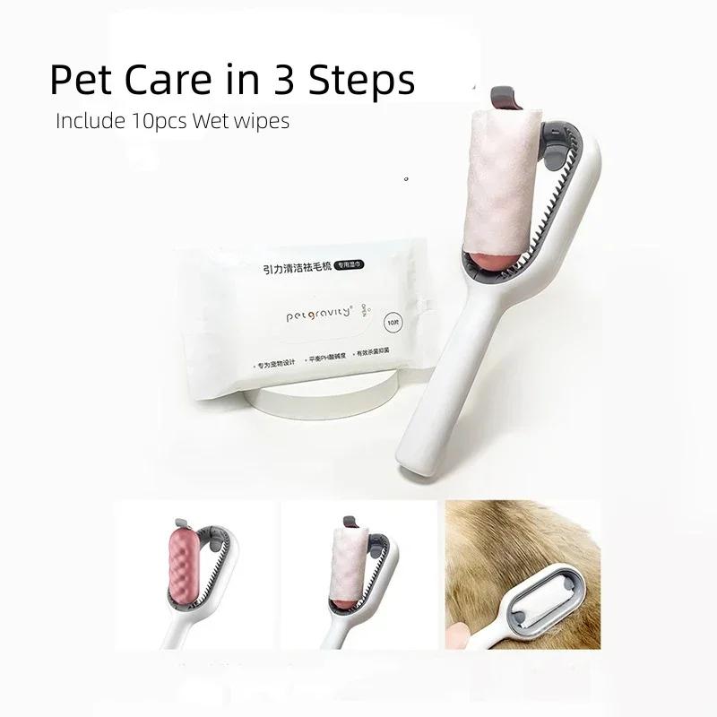 Pet Hair Brush Dog Cat Comb Hair Massages Removes Brush for Matted Curly Long Hair Pet Grooming Cleaning Beauty Accessories