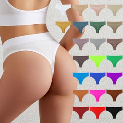 Frauen Sexy Low Taille Unterwäsche Nahtlose Sport Fitness Höschen Weibliche G String Hohe Elastische Dessous Versuchung Briefs