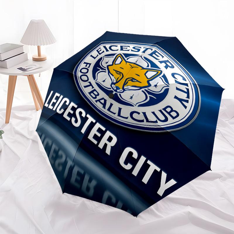 1pc Leicester City FC Umbrella, Sun Protection, And UV Shielding. It Has Eight Sturdy Ribs for Outdoor Use And Perfect As a Holiday Gift